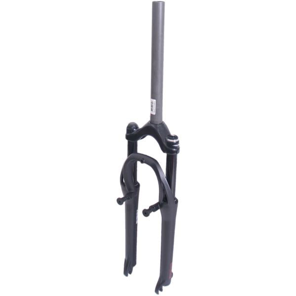 Spinner verende voorvork 26" 1⅛" V-brake en PM disc zwart