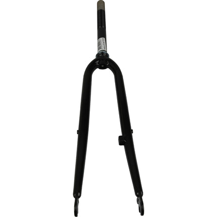 Voorvork 28" uni-kroon met trommelnok zwart