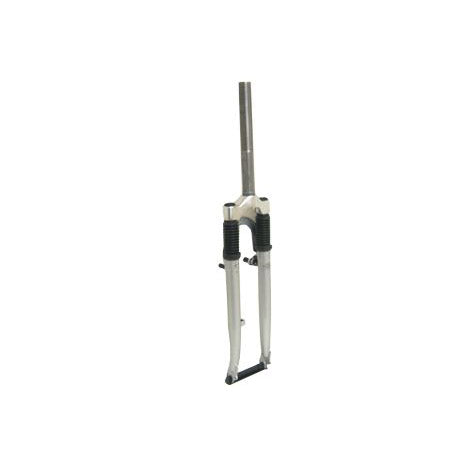 Voorvork verend Hybride 28" 1.1/8" zilver met draad en nok