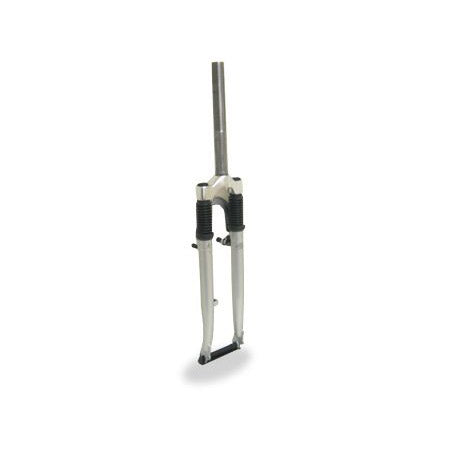 Voorvork verend Hybride 28" 1/8 275mm uni. Ahead zilver