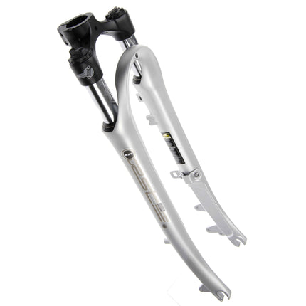 Fourche suspendue RST Urban T 28" argent avec support pour freins à rouleau
