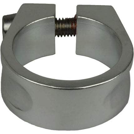 Collier de serrage de tige de selle White Label pour vis Allen 34,9 mm alu argent