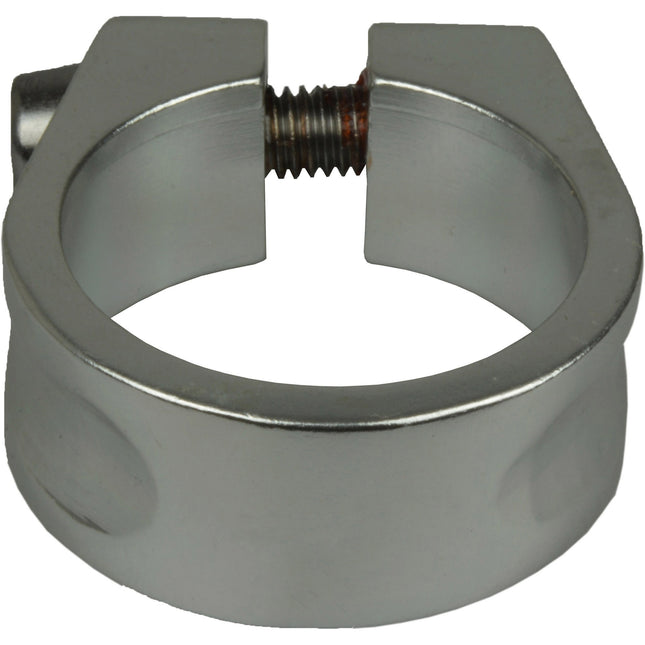White Label zadelpenklem inbusbout 34,9mm alu zilver