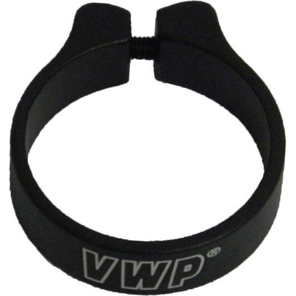 VWP zadelpenklem 28,6mm inbusbout aluminium zwart