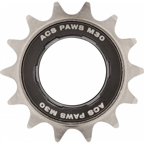 Freewheel BMX 14t 3/32 ACS Paws M30 x 1mm nikkel zwart