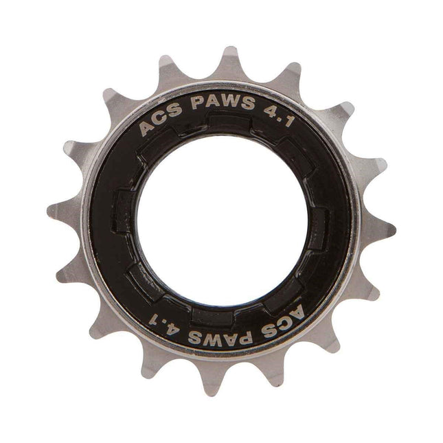 Freewheel BMX 16t 3/32 ACS Paws 4.1 nikkel zwart
