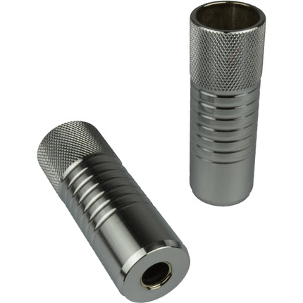VWP Axle pegs BMX 38mm 10/14mm z/draad zilver (steps)