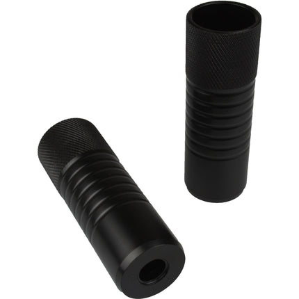 VWP Axle pegs BMX 38mm 10/14mm z/draad zwart (steps)