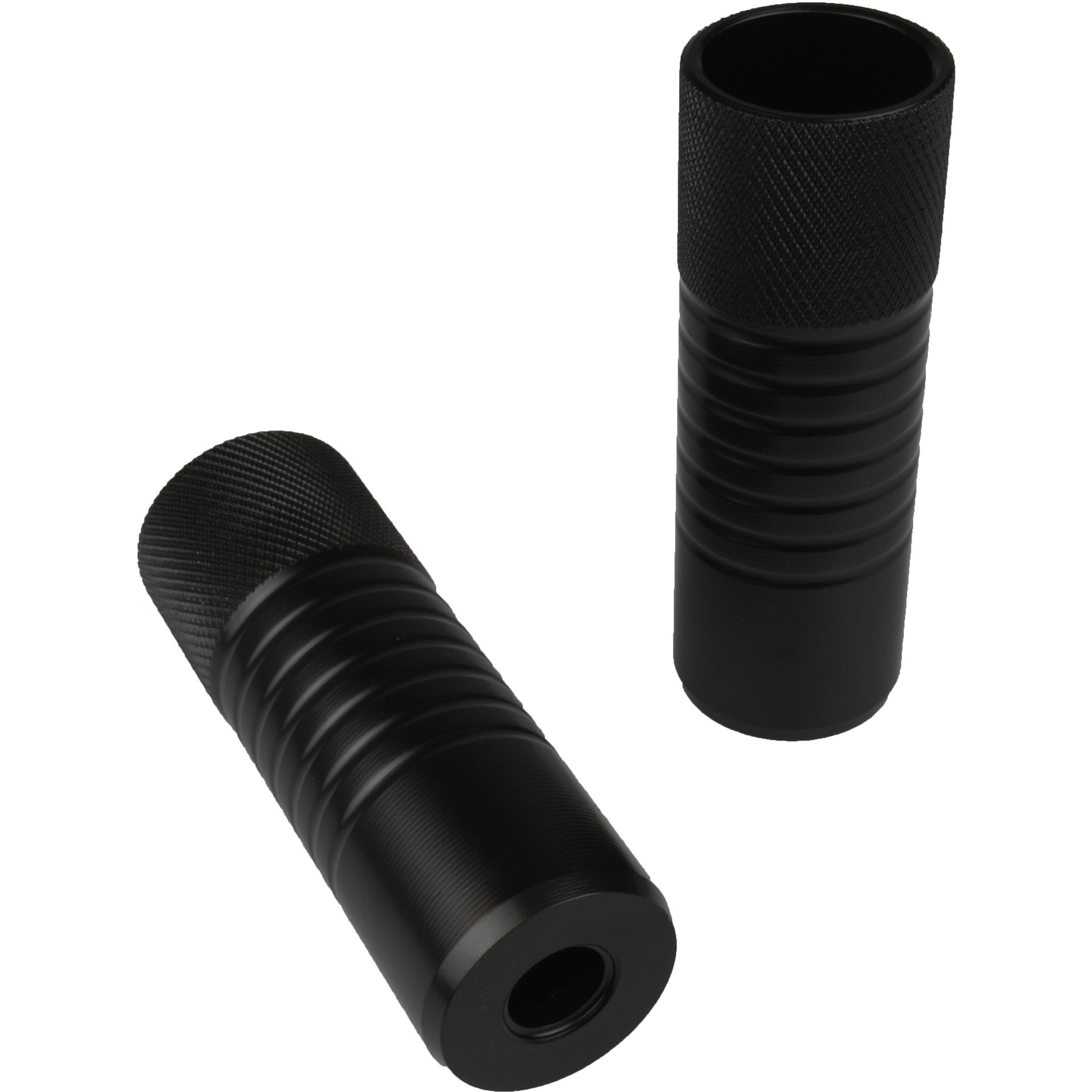 VWP Axle pegs BMX 38mm 10/14mm z/draad zwart (steps)