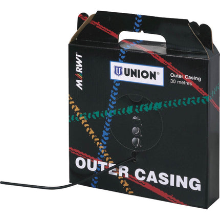 Union câble de frein extérieur 5 mm noir rouleau (30 m)