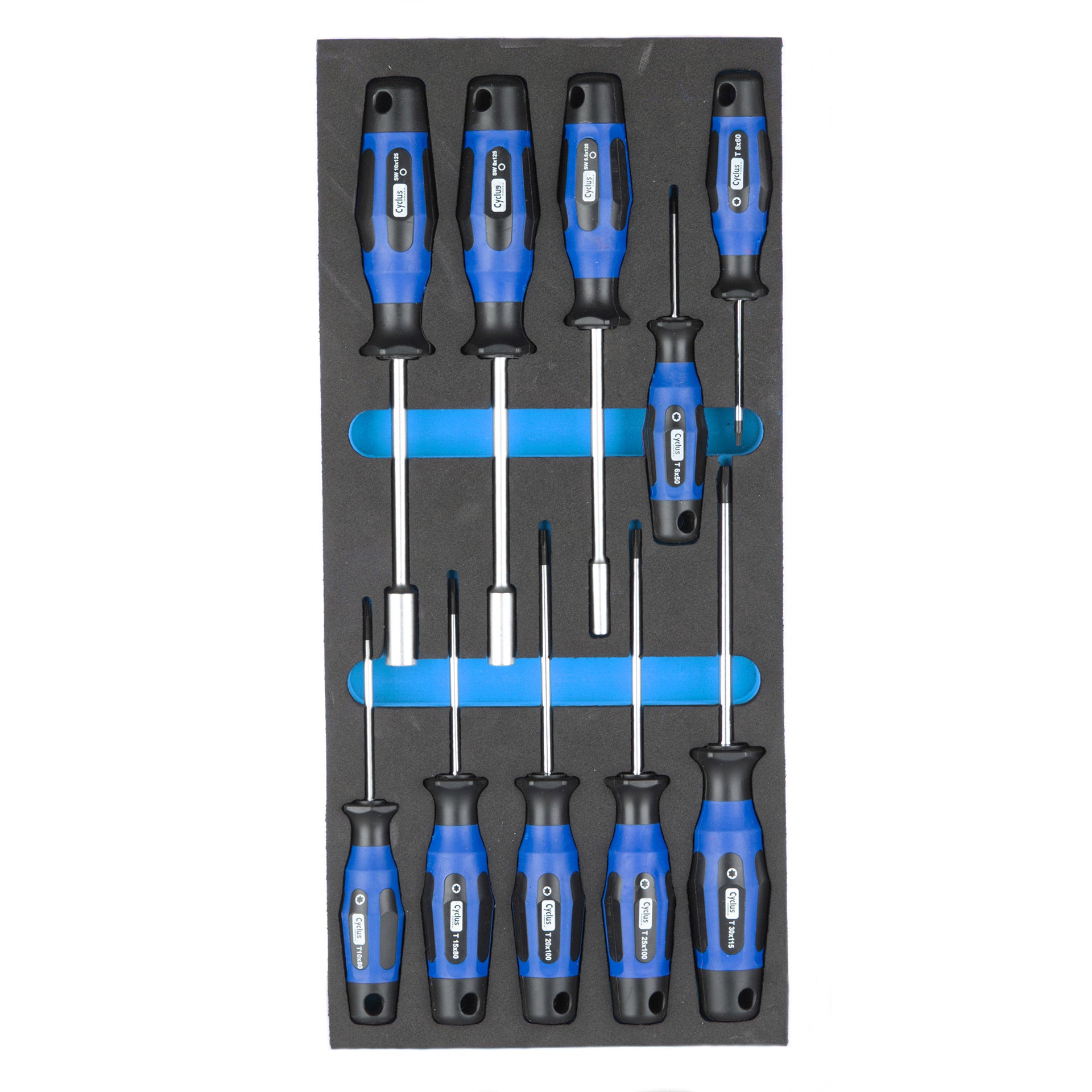 Cyclus foam 1 inclusief schroevendraaiers maat S blauw