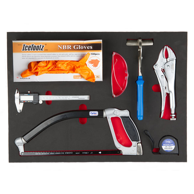 Cyclus foam 10 inclusief diversen set-A maat L rood