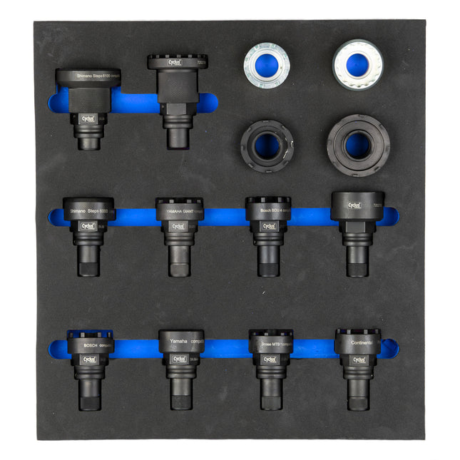 Cyclus foam 11 incl. Snap-in afn. trapas E-bike maat M bl.