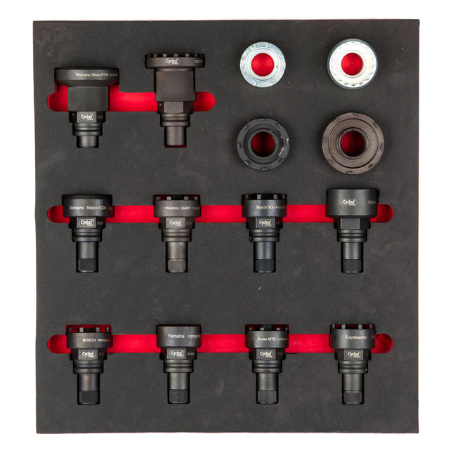 Cyclus foam 11 incl. Snap-in afn. trapas E-bike maat M rood