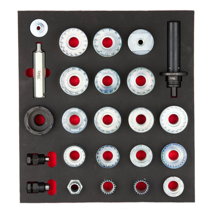 Cyclus foam 15 inclusief trapas montage maat M rood