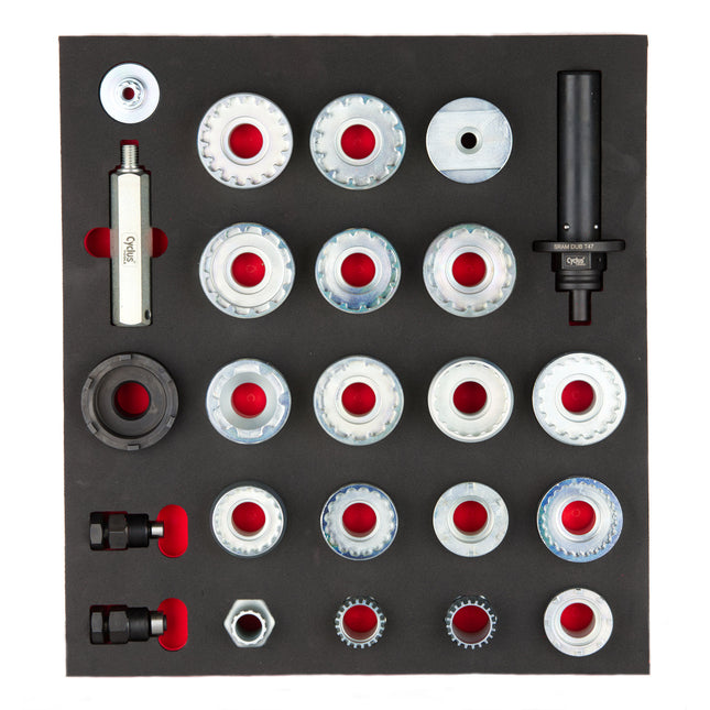 Cyclus foam 15 inclusief trapas montage maat M rood