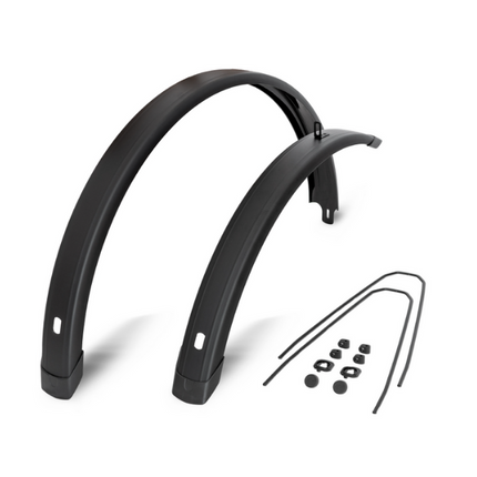 EF spatbord set Tempo Square 28 inch 72mm zwart