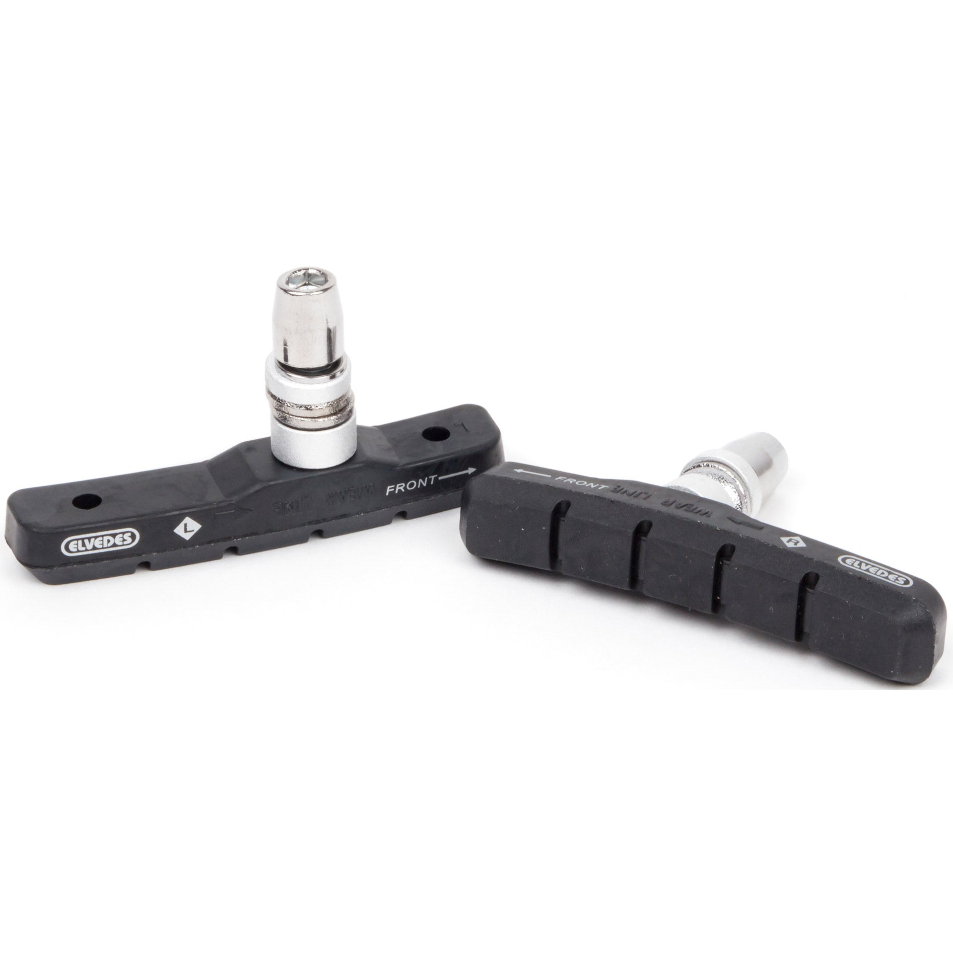 Elvedes velgremblokken V-brake 72mm zwart (100pr)