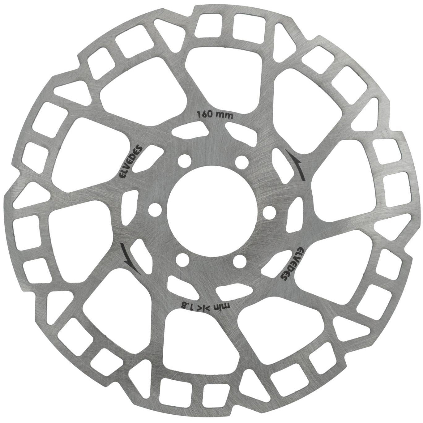 Elvedes remschijf 6-gaats ø160mm T=2,0mm