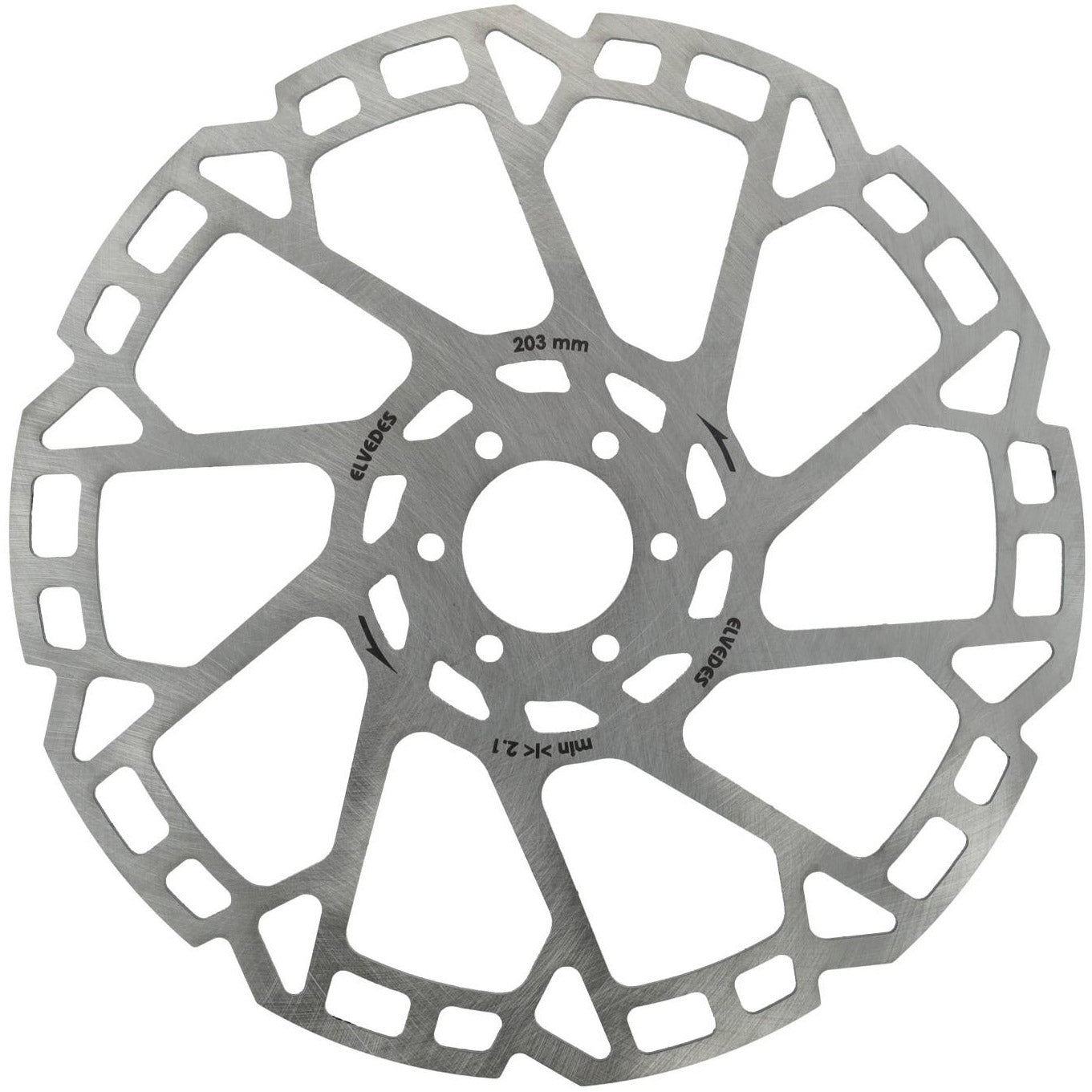 Elvedes remschijf 6-gaats ø203mm T=2,3mm