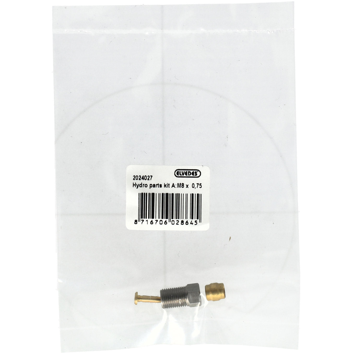 Elvedes hydro onderdelen kit A M8×0,75