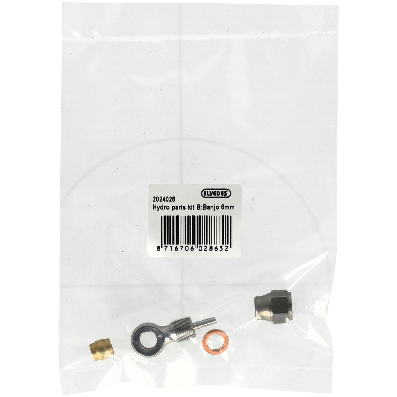 Elvedes hydro onderdelen kit B banjo 6mm