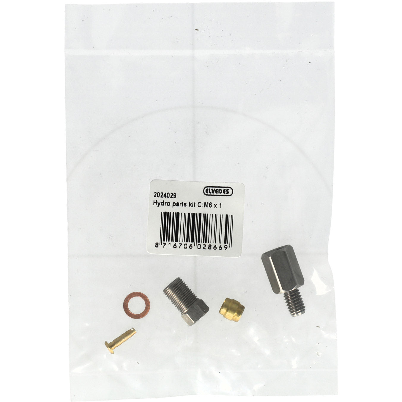 Elvedes hydro onderdelen kit C M6×1