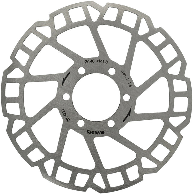 Elvedes remschijf 6-gaats ø140mm d=1,8mm