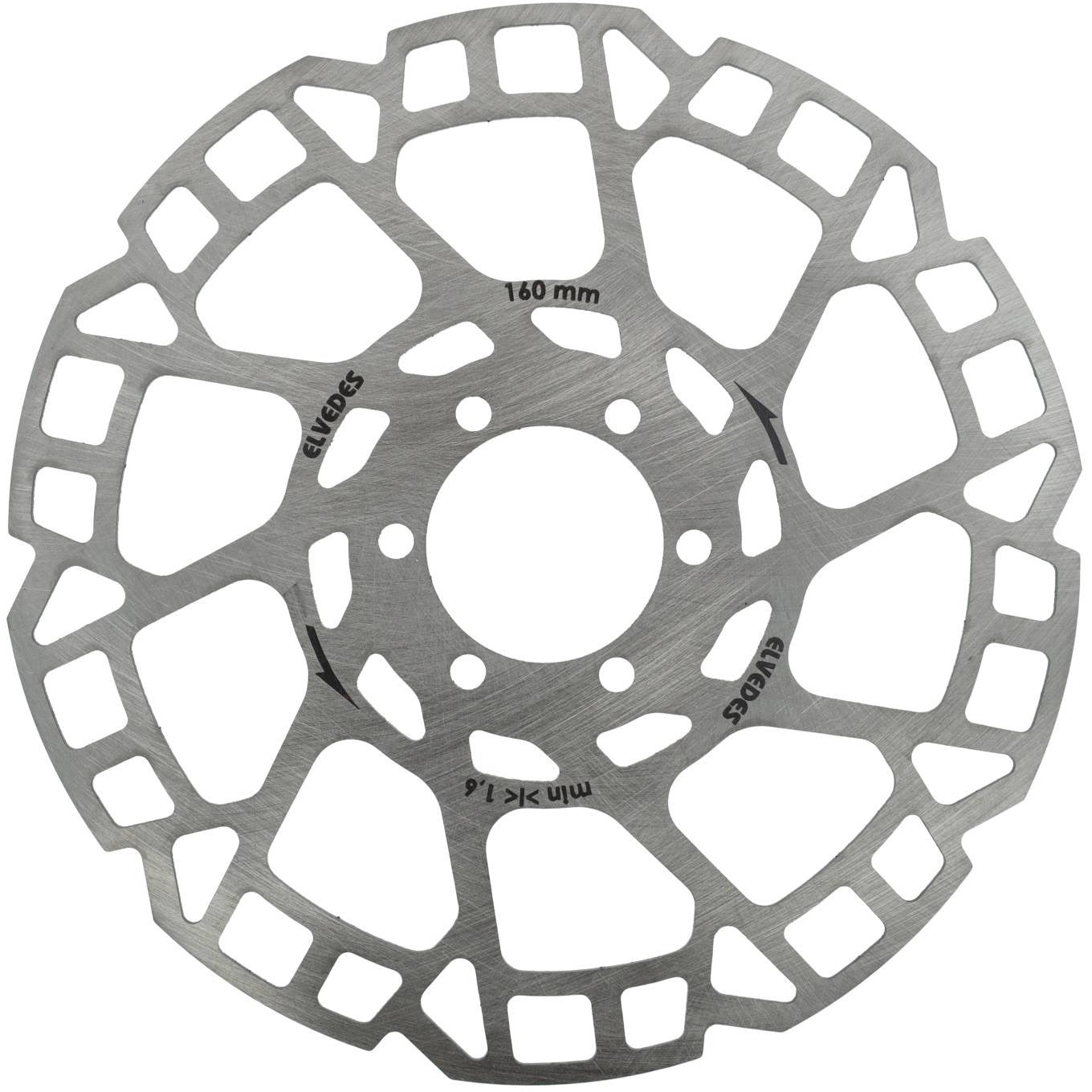Elvedes remschijf 6-gaats ø160mm T=1,8mm