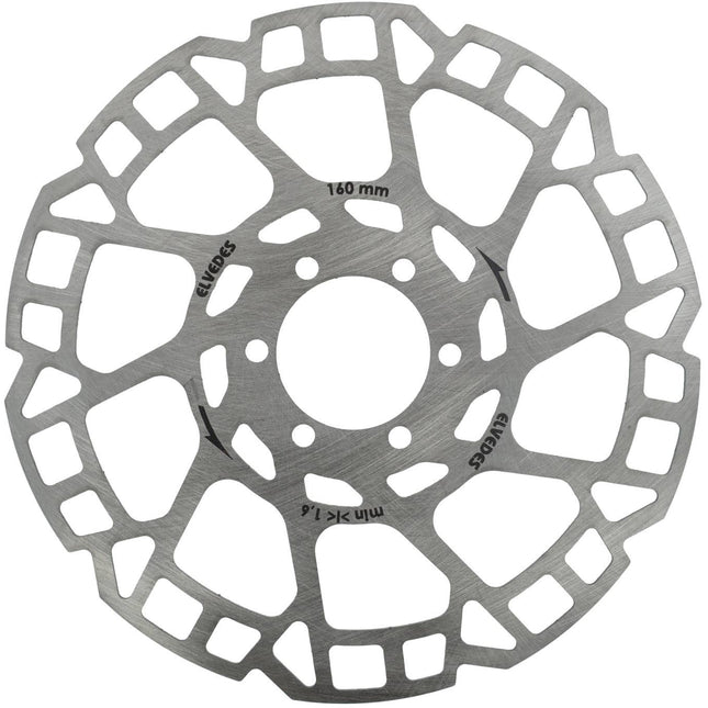 Elvedes remschijf 6-gaats ø160mm T=1,8mm