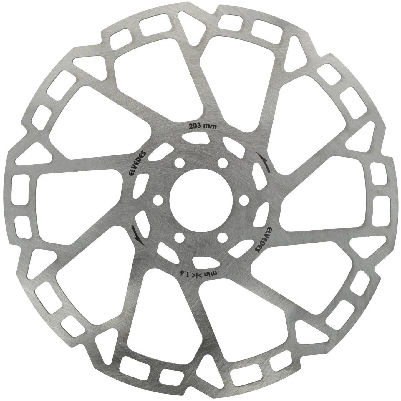 Elvedes remschijf 6-gaats ø203mm T=1,8mm