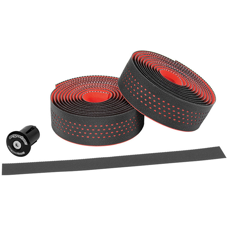 Ergotec stuurlint Sanremo 2000mm zwart/rood