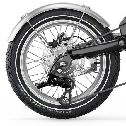 UTO Eovolt achterwiel OG16 inch zilver