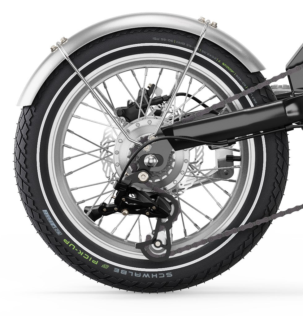 UTO Eovolt achterwiel OG16 inch zilver