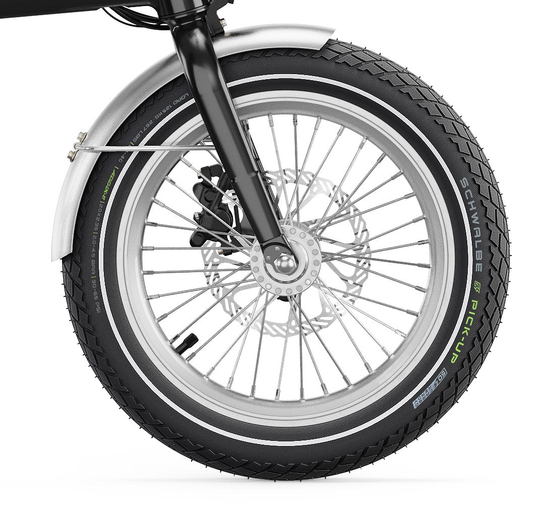 UTO Eovolt voorwiel OG16 zonder schijf zilver