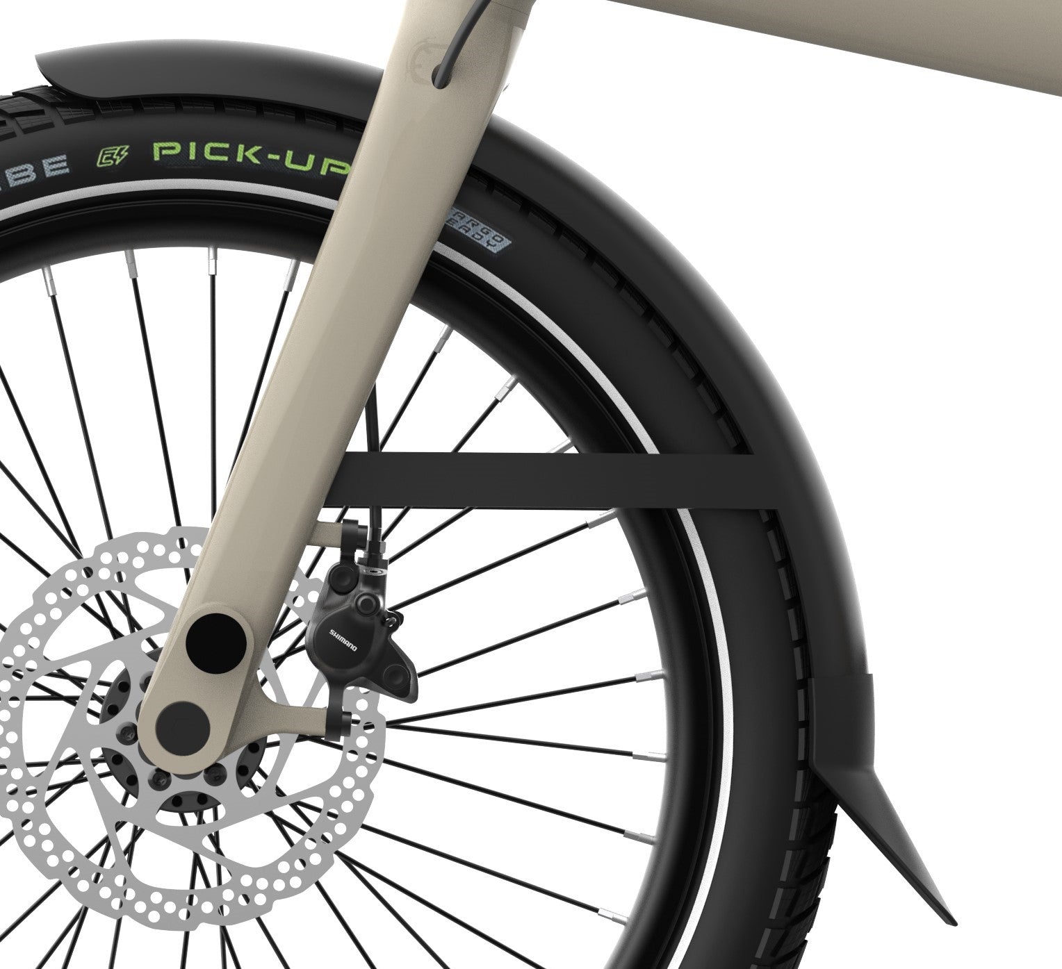 UTO Eovolt spatbord voor zonder spatlap PRO20 zwart