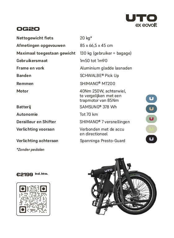UTO OG20 specs en prijskaart stuk
