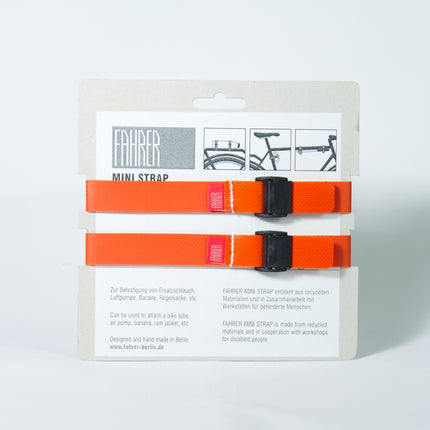 Sangle FAHRER Cargo Mini M 35x2cm orange (2 pièces)