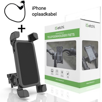 iSetchi E/Bike TELEFOONHOUDER IPhone oplaadsnoer Apple