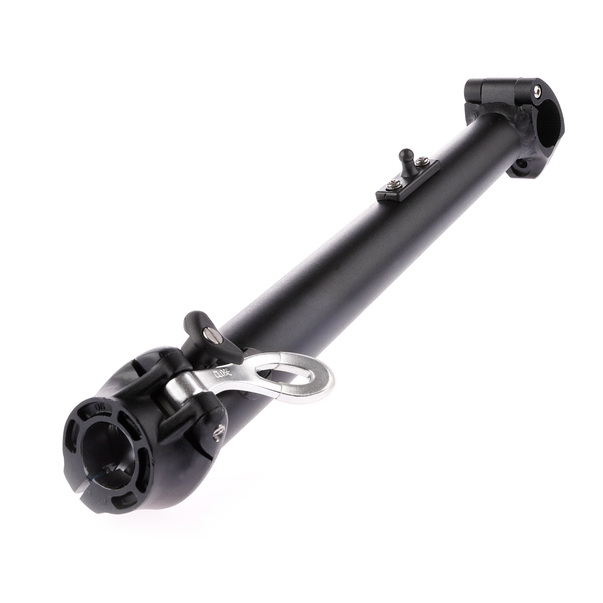 Stuurpen uit 1 stuk 334mm, alu zwart