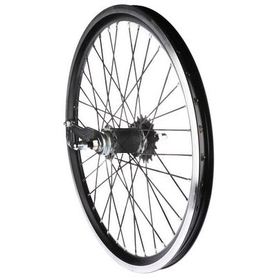 Dahon Achterwiel 20" 36g DW velg singlespeed renmaaf zwart