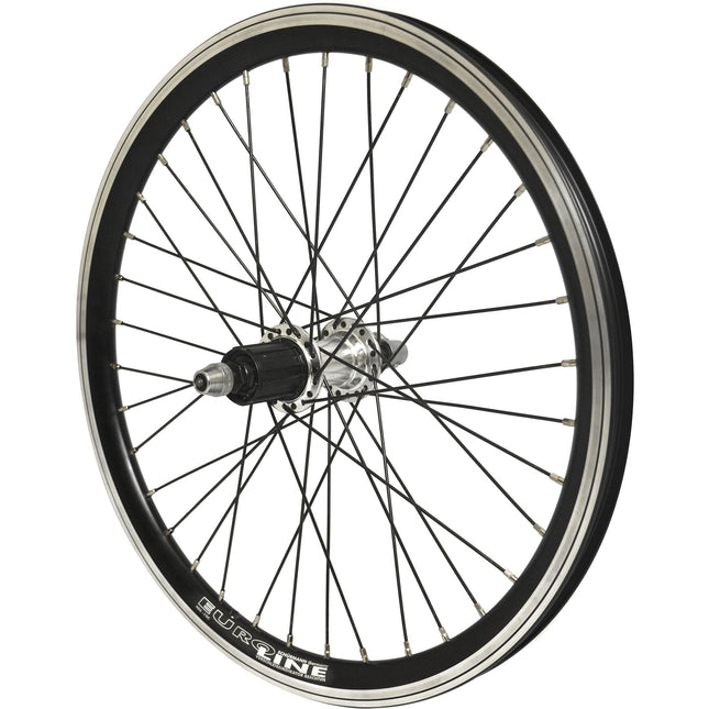 Dahon achterwiel 20" 36G velg naaf body 8v zwart