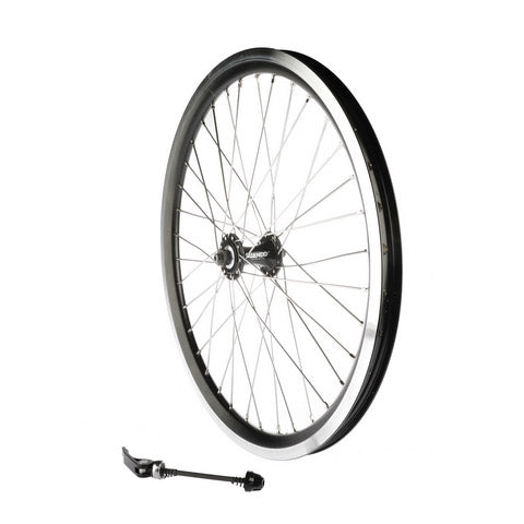 Dahon Voorwiel 20" 36gaats DW velg comp 70mm QR naaf zwart