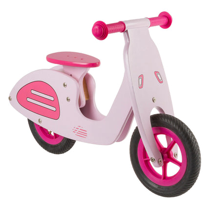 White label balance bike Scooter 12" wood pink