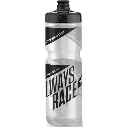 Superior bidon 750ml zwart/grijs