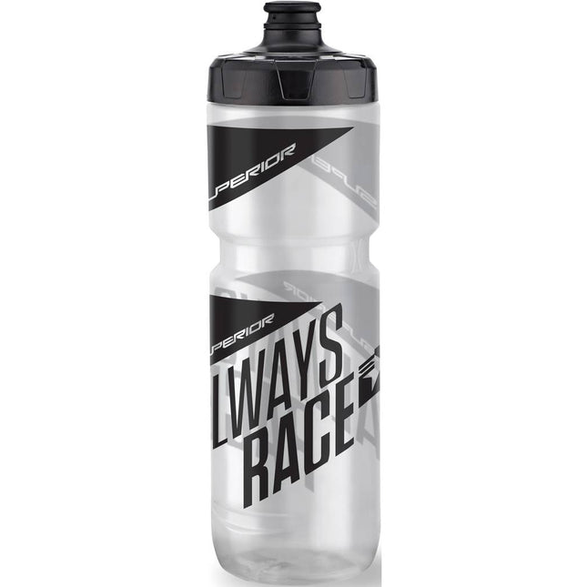 Superior bidon 750ml zwart/grijs