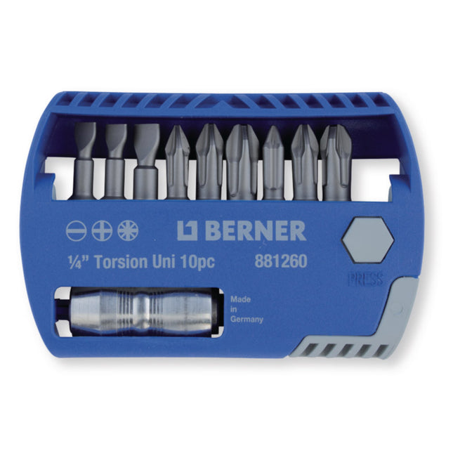 Berner bits-selector 1/4" 10 delig