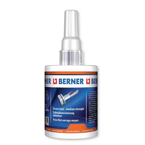 Berner schroefdraadborgmiddel middel-sterk 60ml