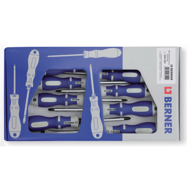 Berner schroevendraaierset 7-delig met slagkop