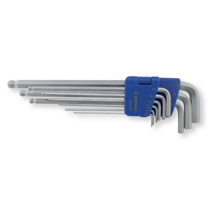 200453 Allen key set ball end long 9-piece